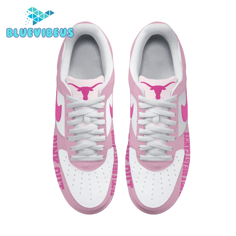 Texas Longhorns Tackle Breast Cancer Pink Out Air Force 1