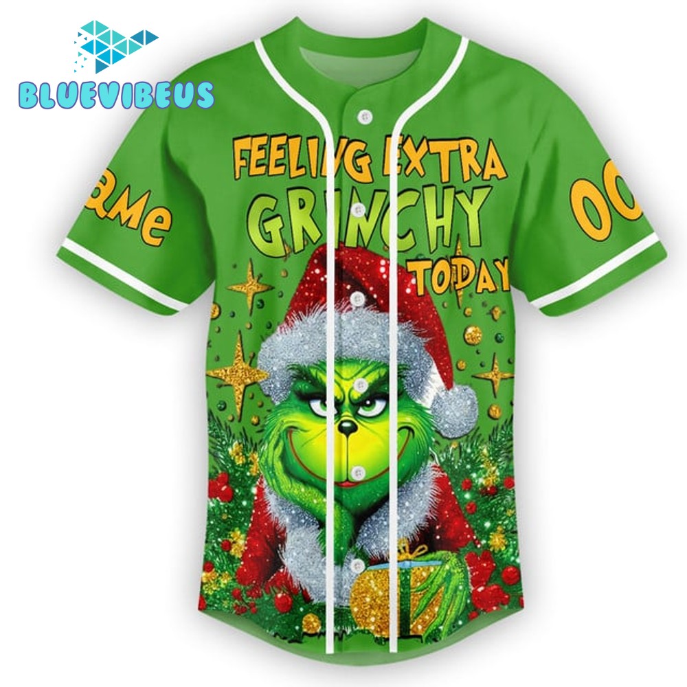 The Grinch Just Waiting For Grinchmas Customized Baseball Jersey