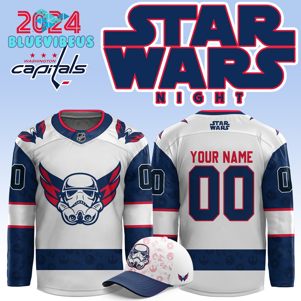 Washington Capitals x Star Wars Night Personalized Hockey Jersey