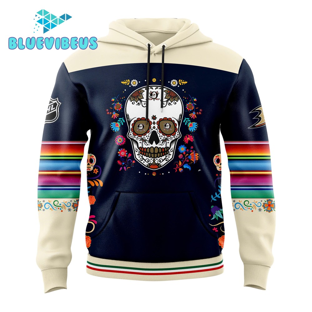 Anaheim Ducks 2024 NHL Dia De Los Muertos Premium Hoodie