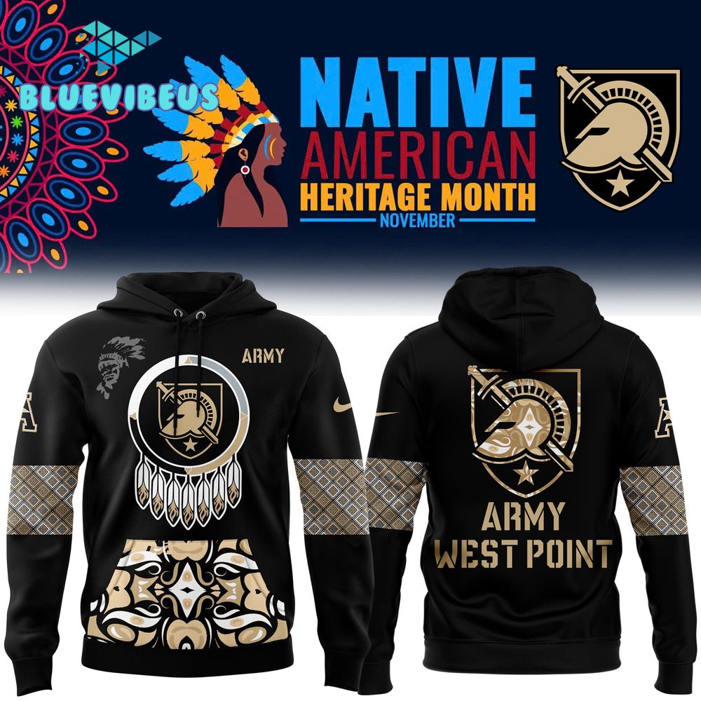 Army Black Knights Football 2024 Native American Heritage Month Hoodie