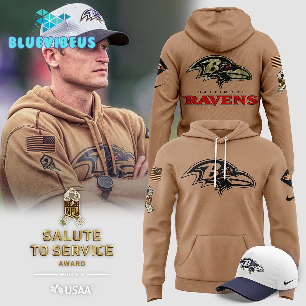 Baltimore Ravens 2024 Salute to Service Hoodie