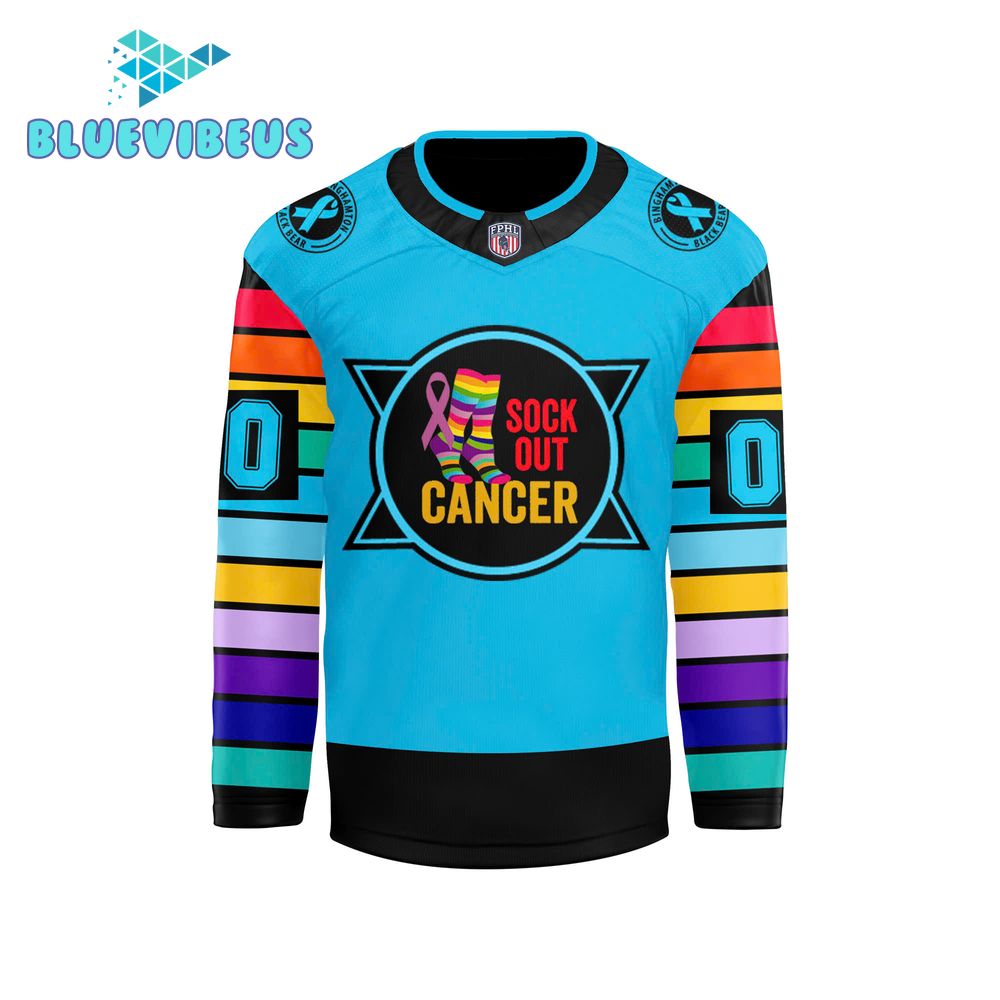 Binghamton Black Bears “Sock Out Cancer” Hockey Jersey