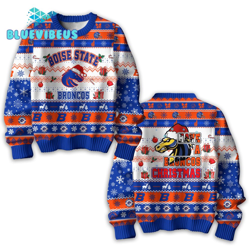 Boise State Broncos Football 2024 Ugly Christmas Sweater