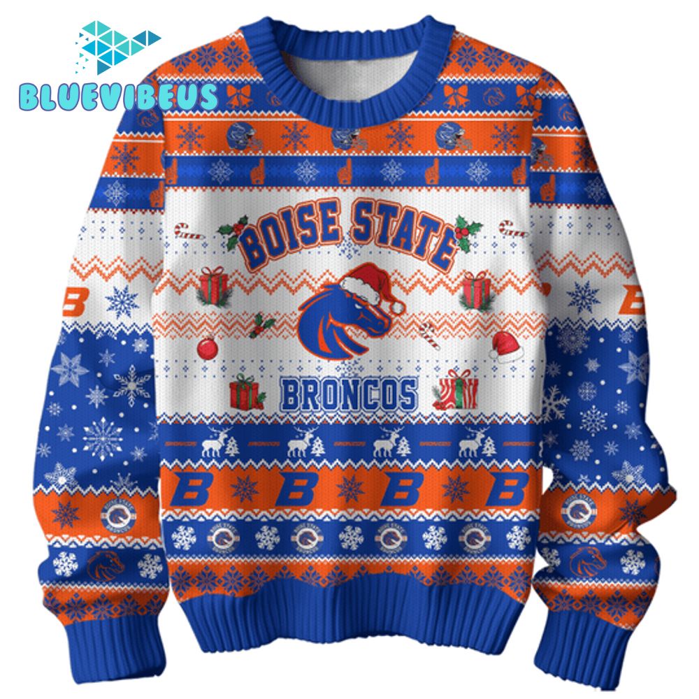 Boise State Broncos Football 2024 Ugly Christmas Sweater