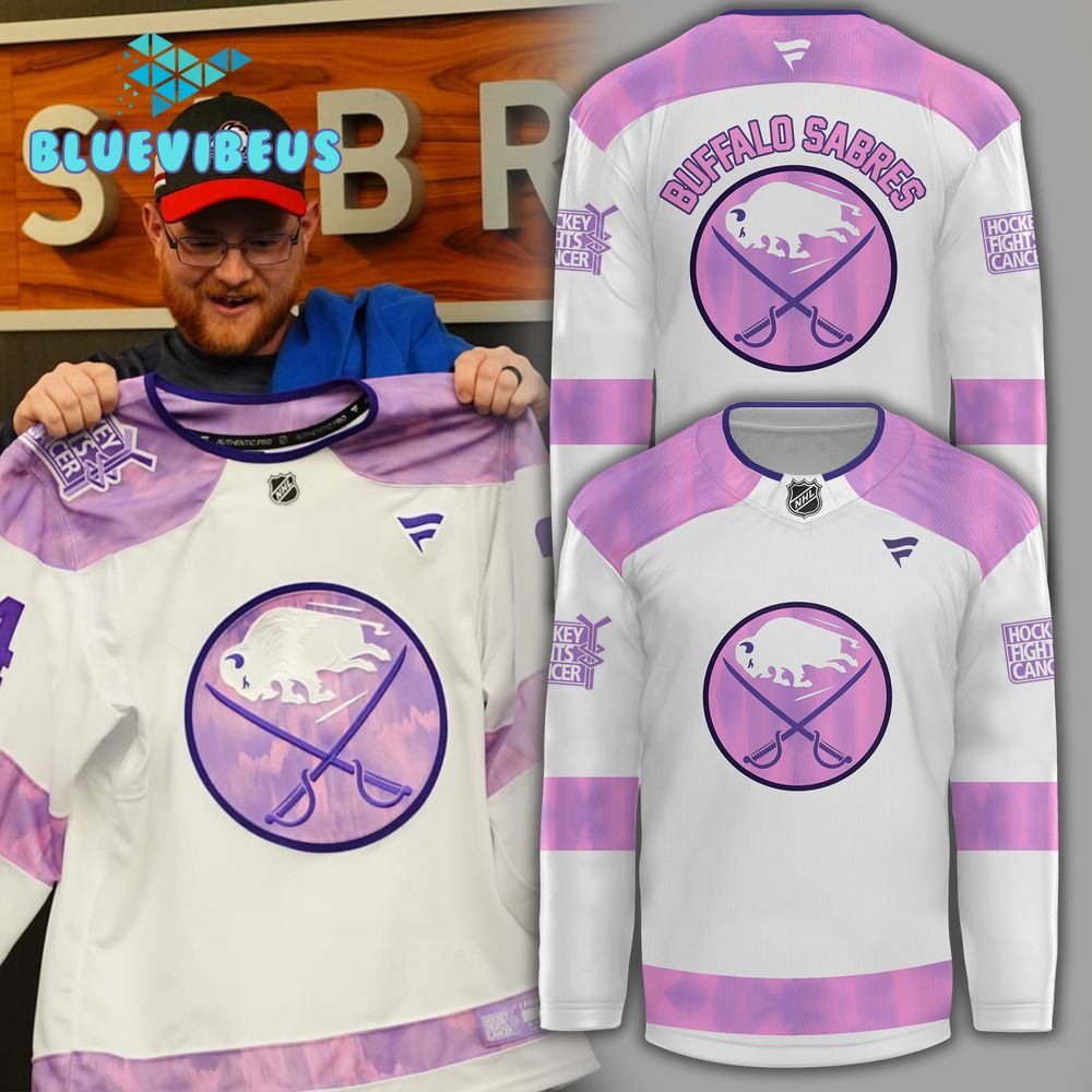 Buffalo Sabres Hockey Fights Cancer Special New Hockey Jersey