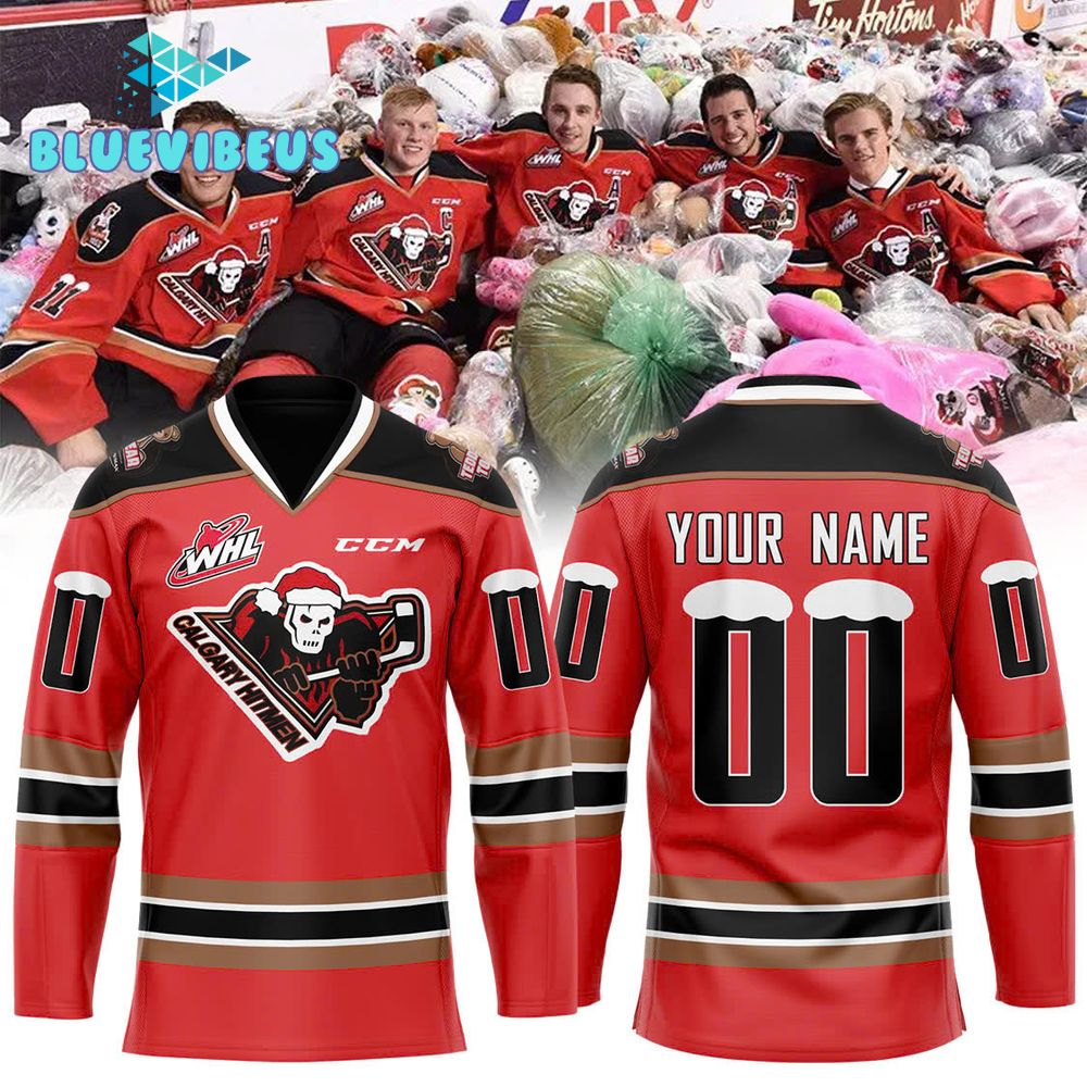 Calgary Hitmen Teddy Bear Toss Premium Hockey Jersey