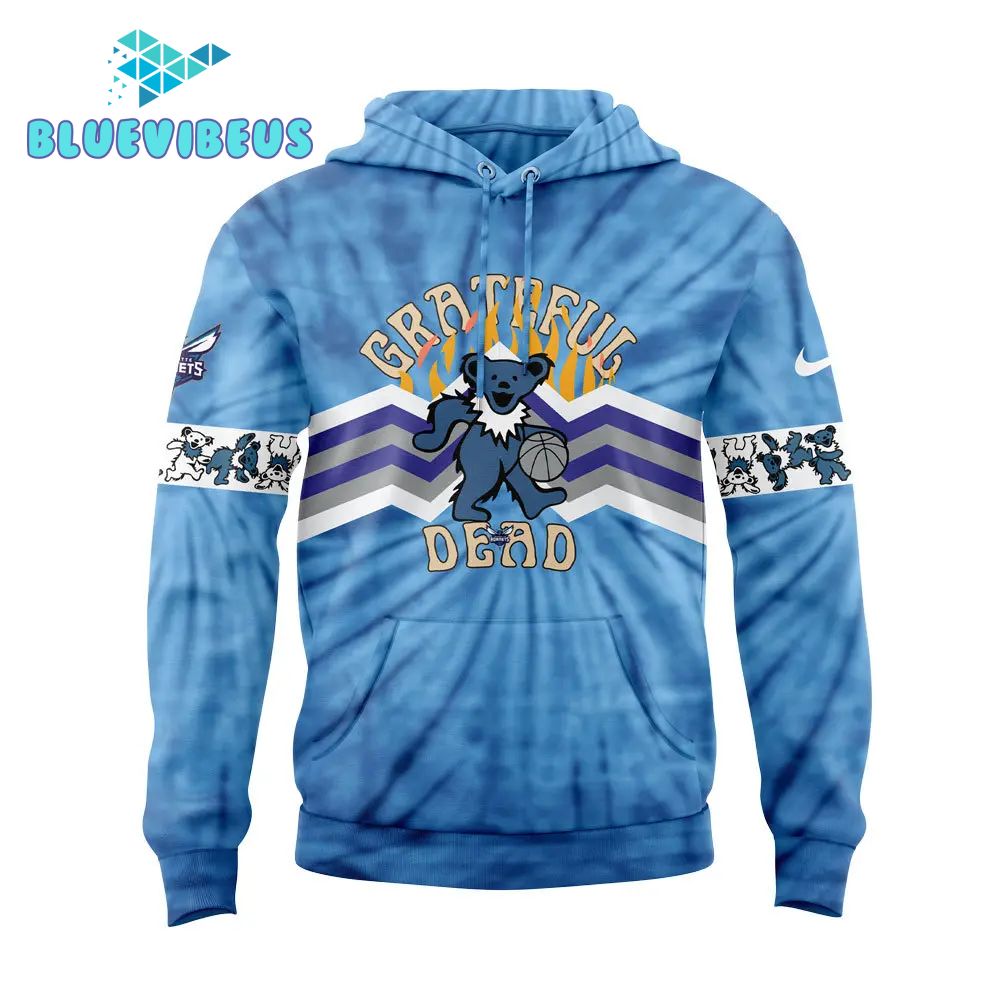 Charlotte Hornets x Grateful Dead Night Hoodie, Pants, Cap