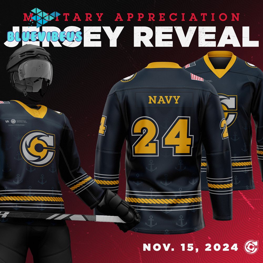 Cincinnati Cyclones x Military Appreciation Night 2024 Hockey Jersey