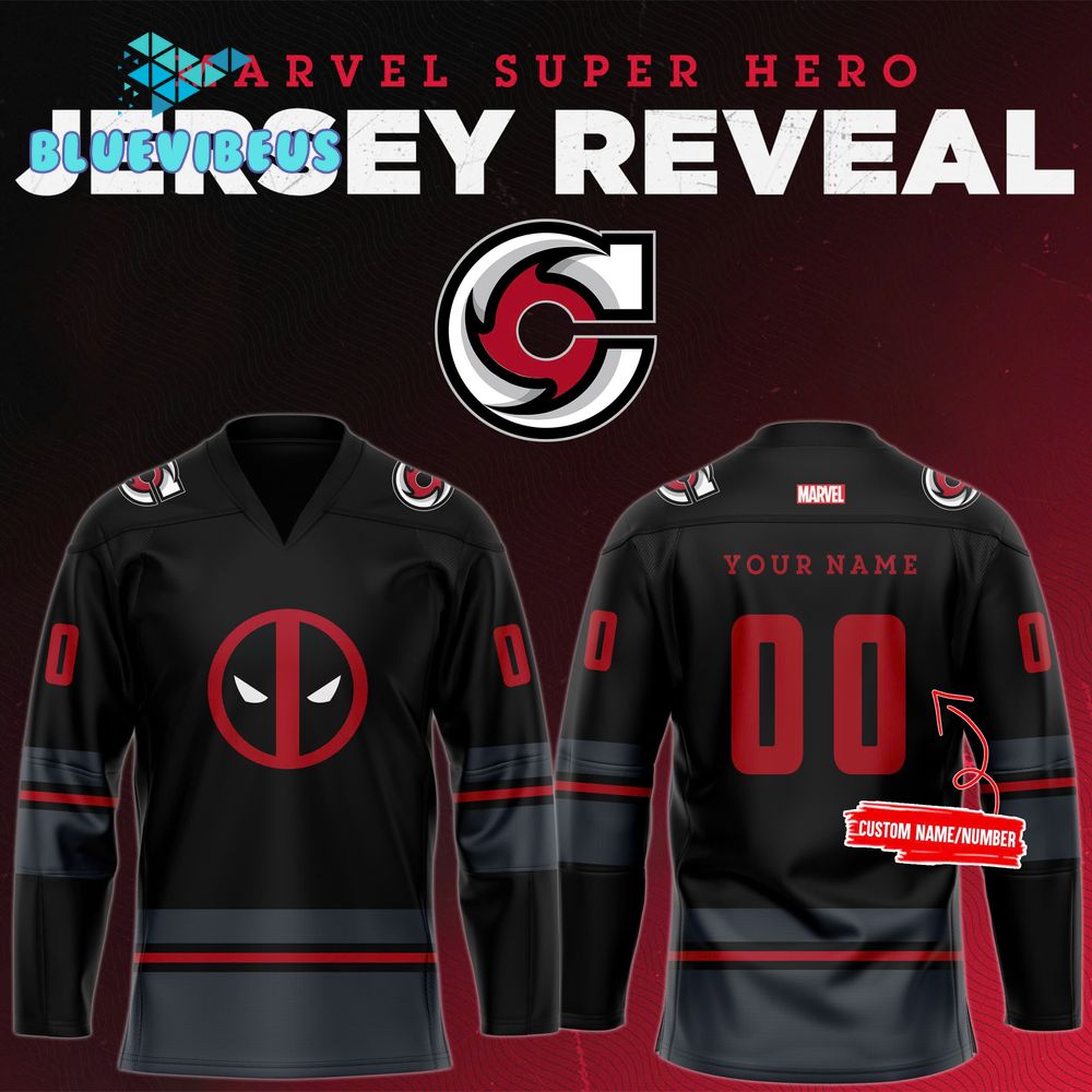 Cincinnati Cyclones x Super Hero Night 2024 Deadpool Hockey Jersey