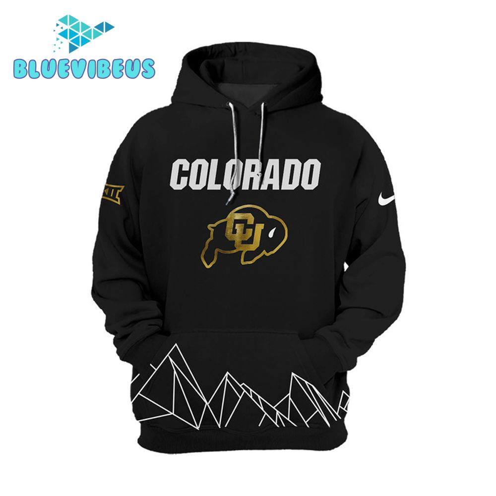 Colorado Buffaloes Football NCAA 2024 Nike Black Hoodie