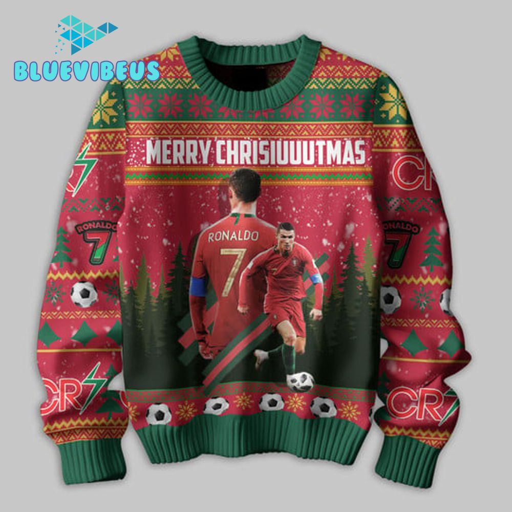 Cristiano Ronaldo All I Want For Christmas Ugly Sweater