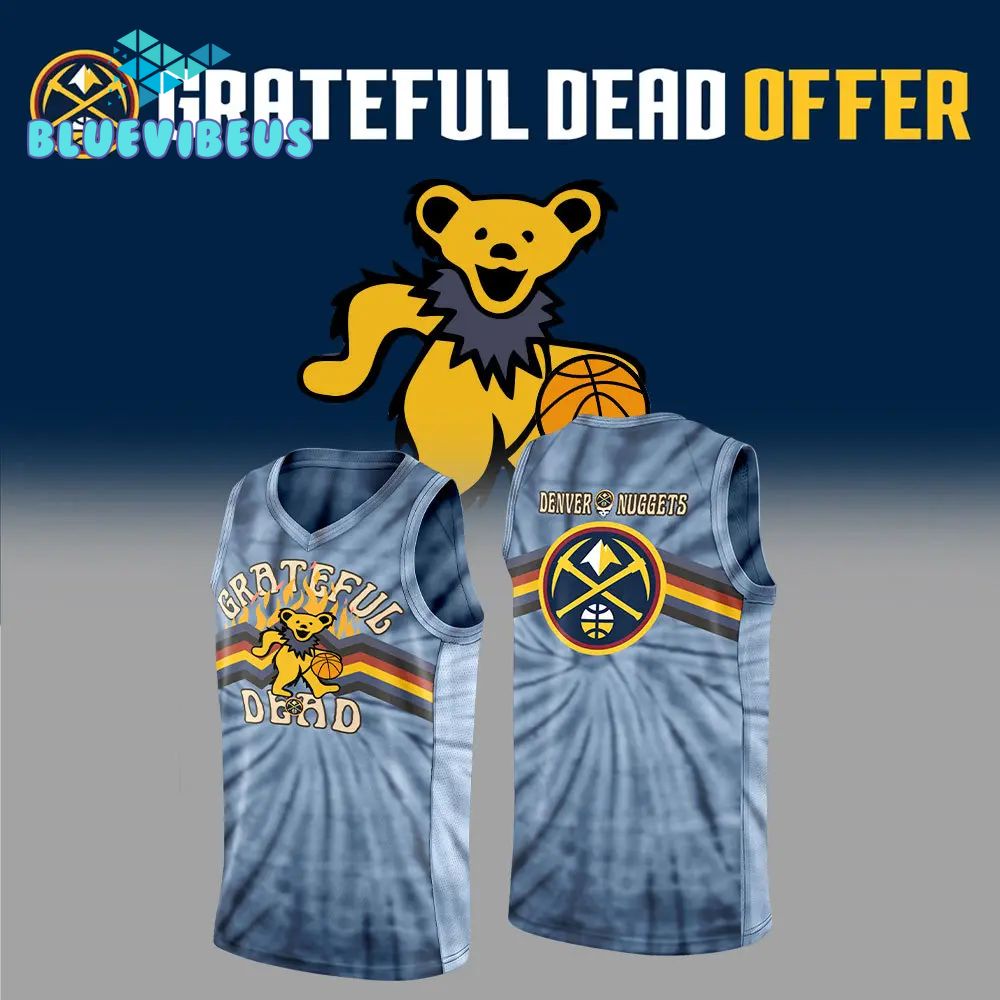 Denver Nuggets Grateful Dead Night Nike Basketball Jersey