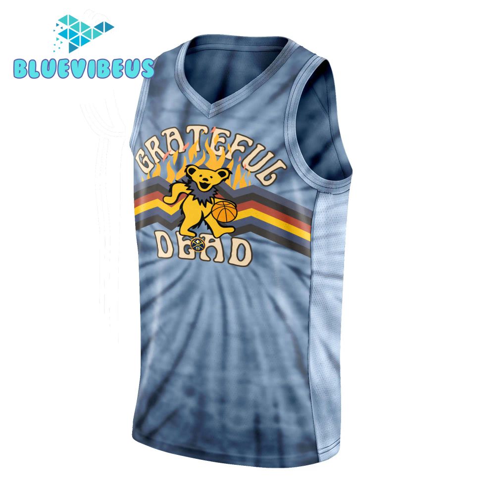 Denver Nuggets Grateful Dead Night Nike Basketball Jersey