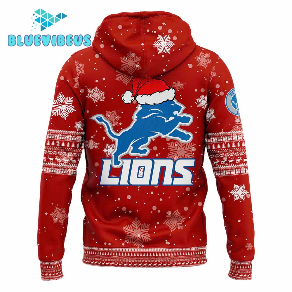 Detroit Lions 2024 Merry Christmas Premium Hoodie