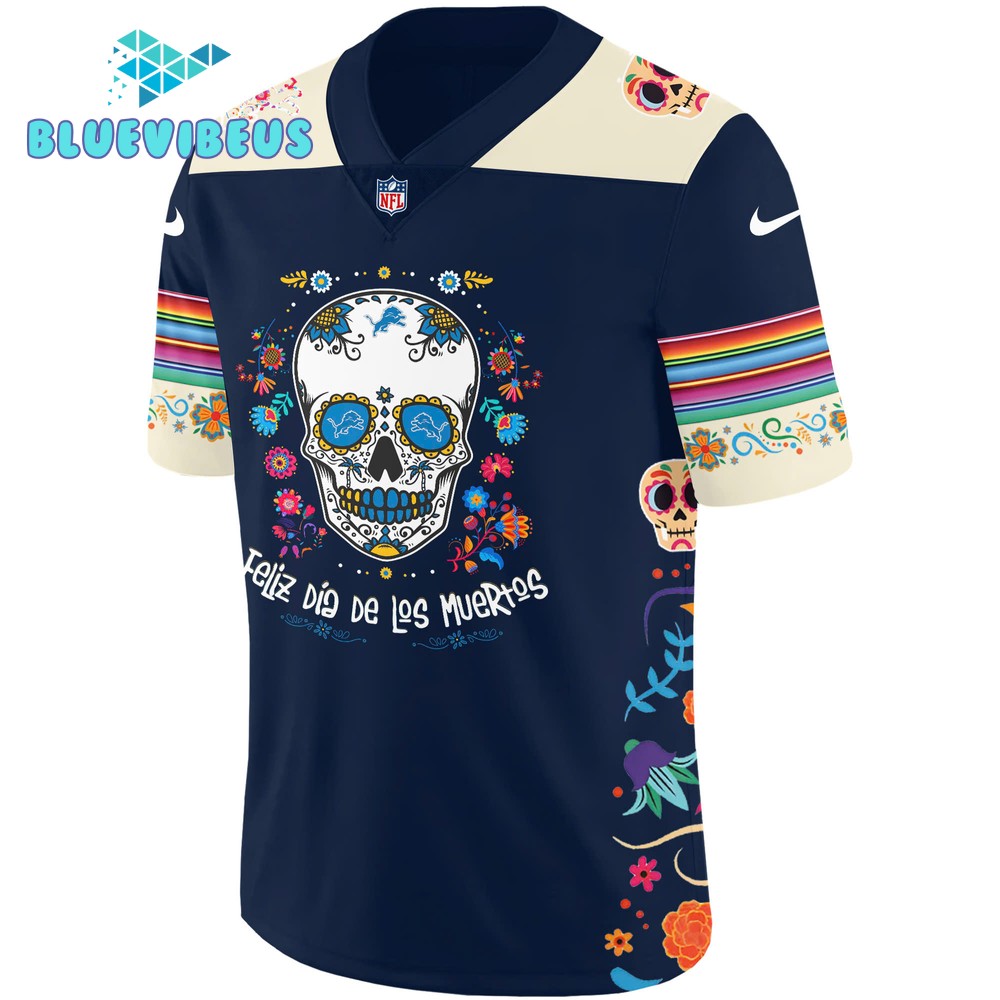 Detroit Lions 2024 NFL Dia De Los Muertos Football Jersey