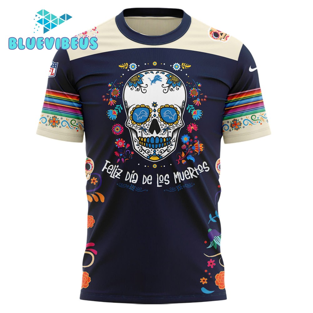 Detroit Lions NFL Dia De Los Muertos Shirt