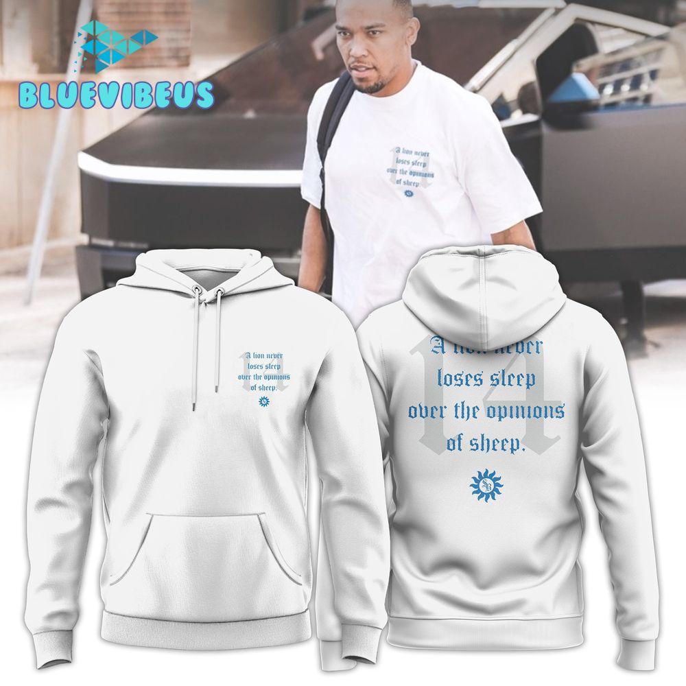 Detroit Lions Never Lose Sleep White Hoodie