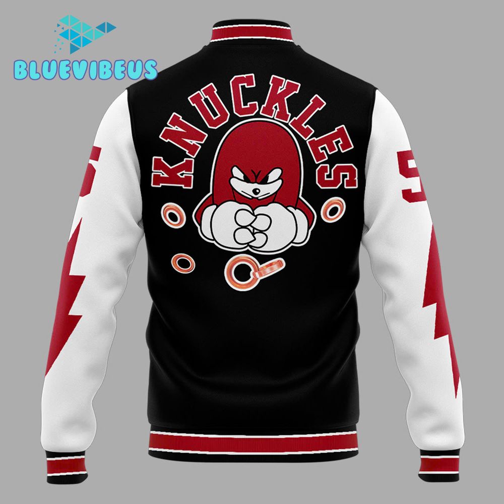 Detroit Lions Sonic and Knuckles Premium Baseball Jacket