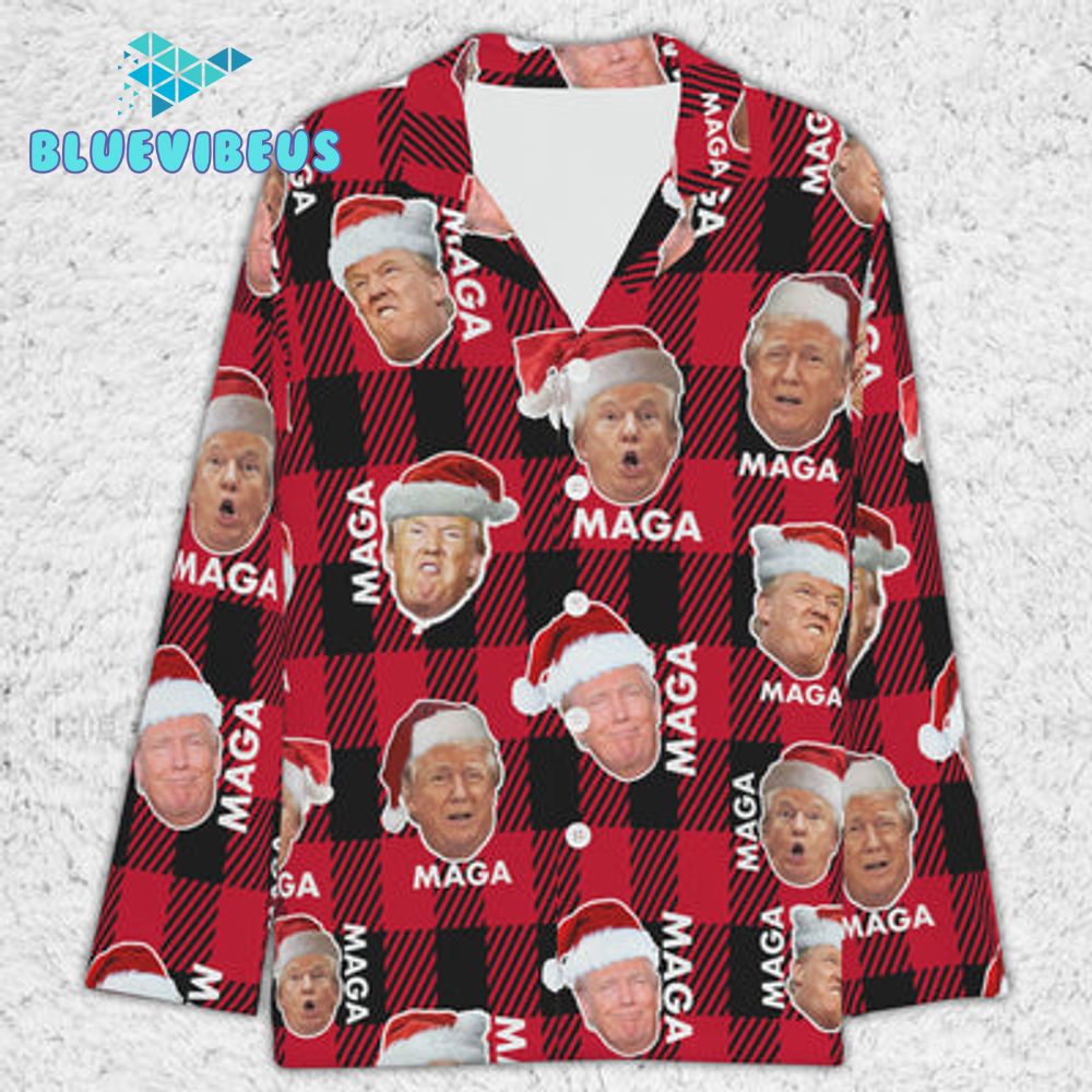 Funny Trump Face Merry Christmas Pajamas