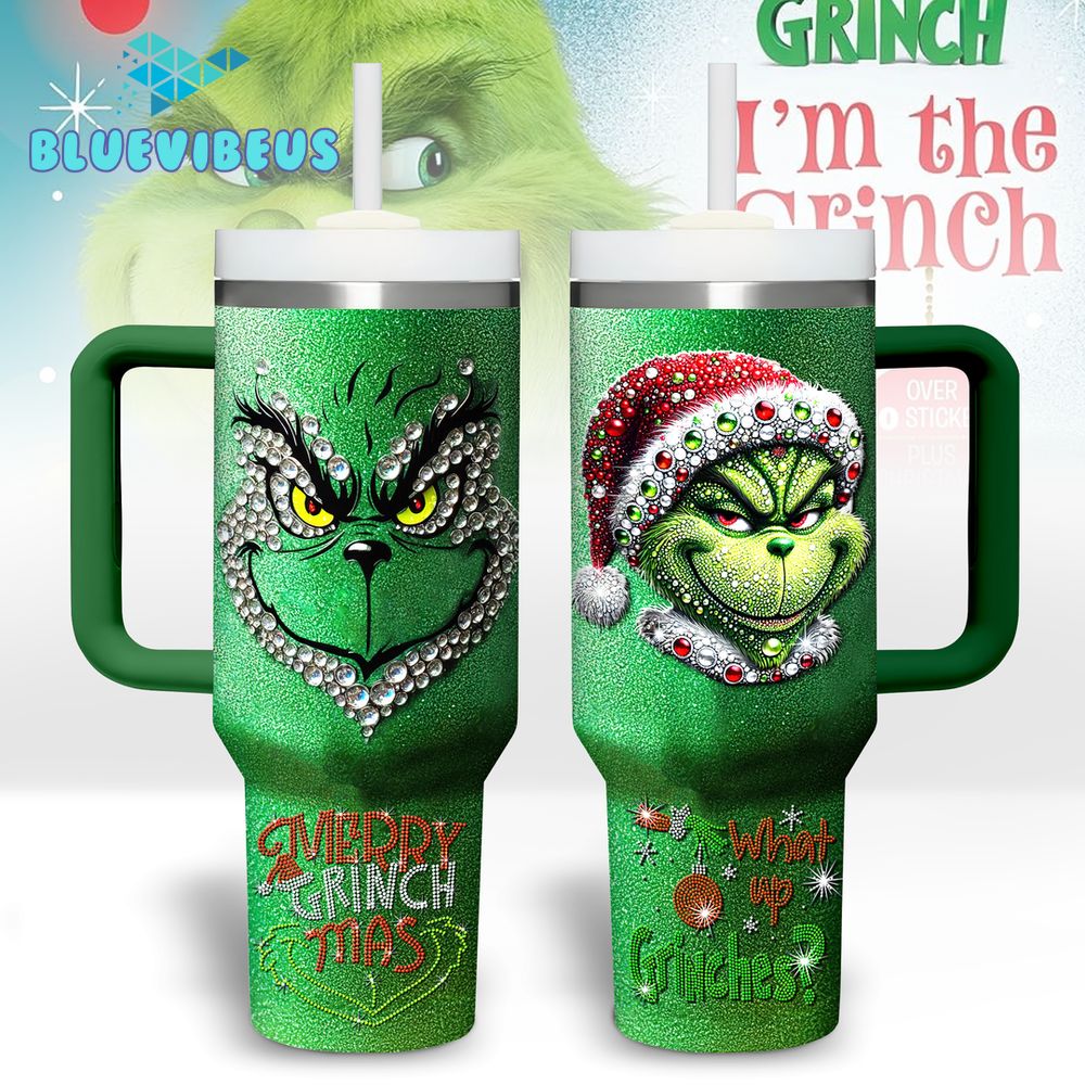 I Am The Grinch Christmas 2024 Stanley Tumbler