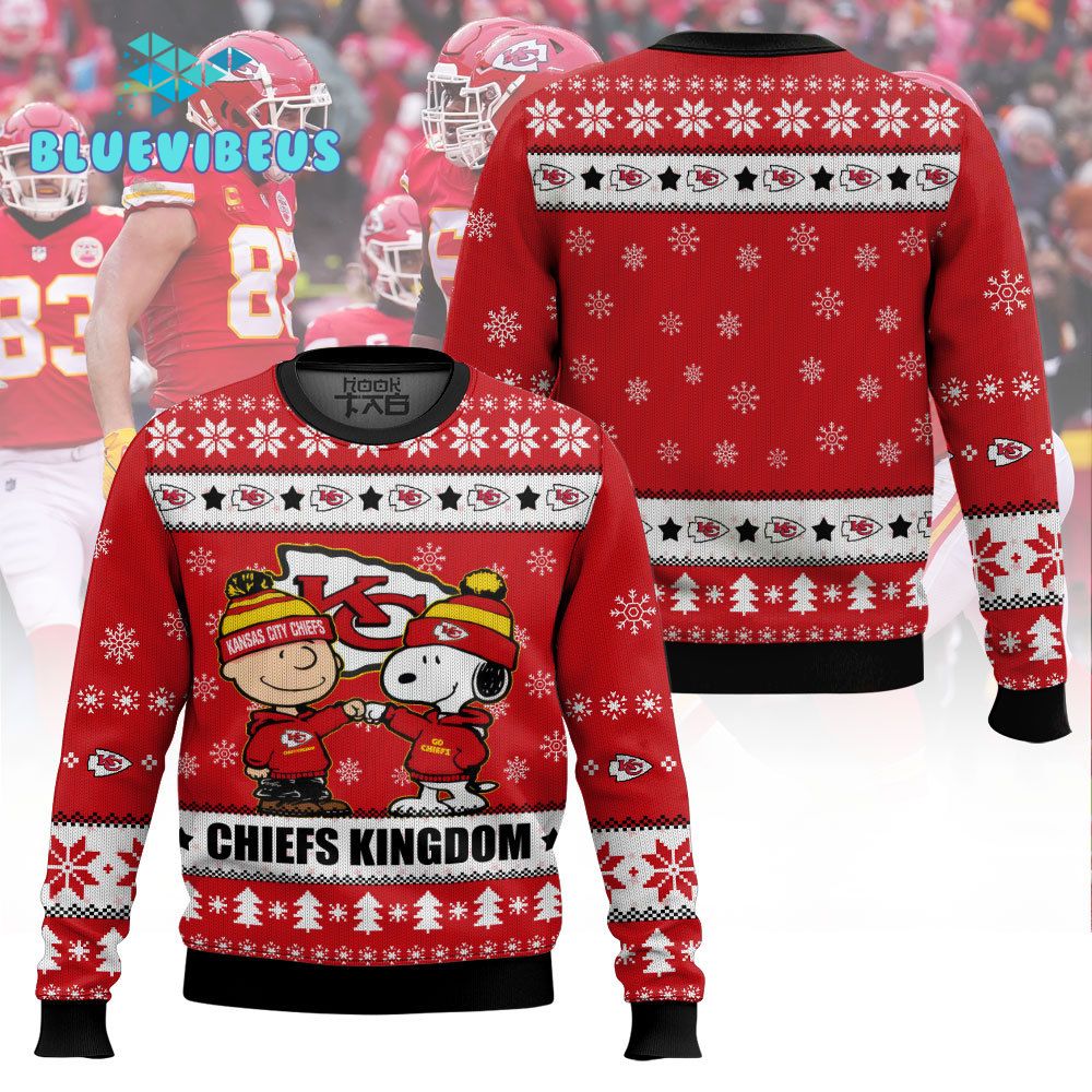 Kansas City Chiefs x Snoopy Christmas 2024 Ugly Sweater