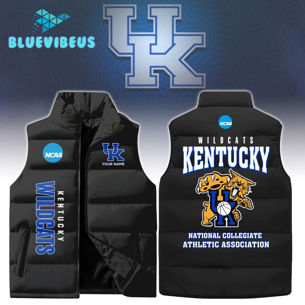 Kentucky Wildcats NCAA Sleeveless Puffer Down Vest