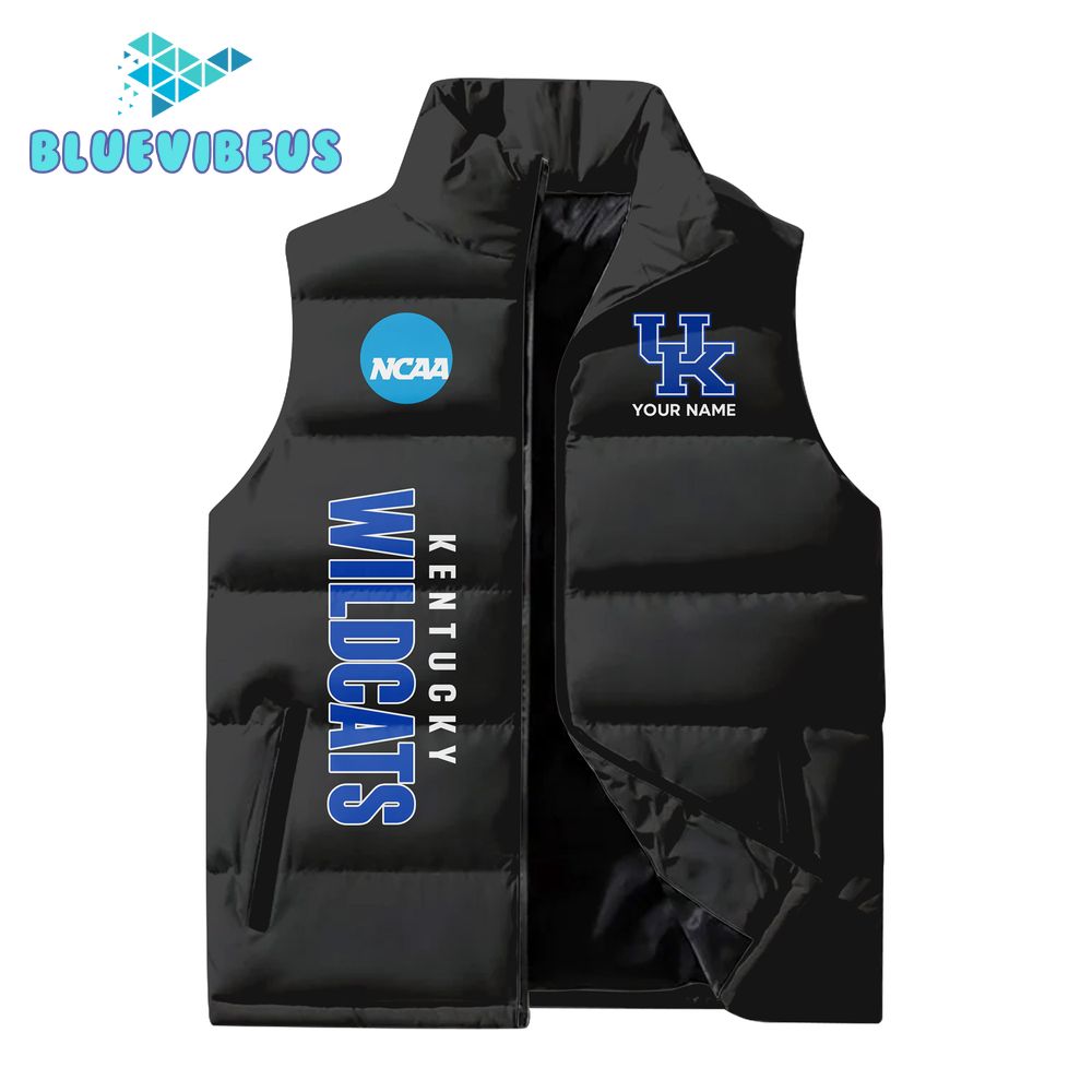 Kentucky Wildcats NCAA Sleeveless Puffer Down Vest