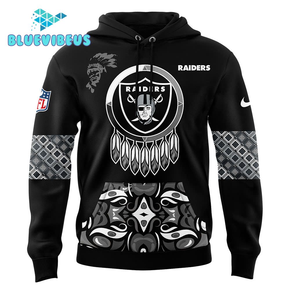 Las Vegas Raiders 2024 Native American Heritage Month Premium Hoodie