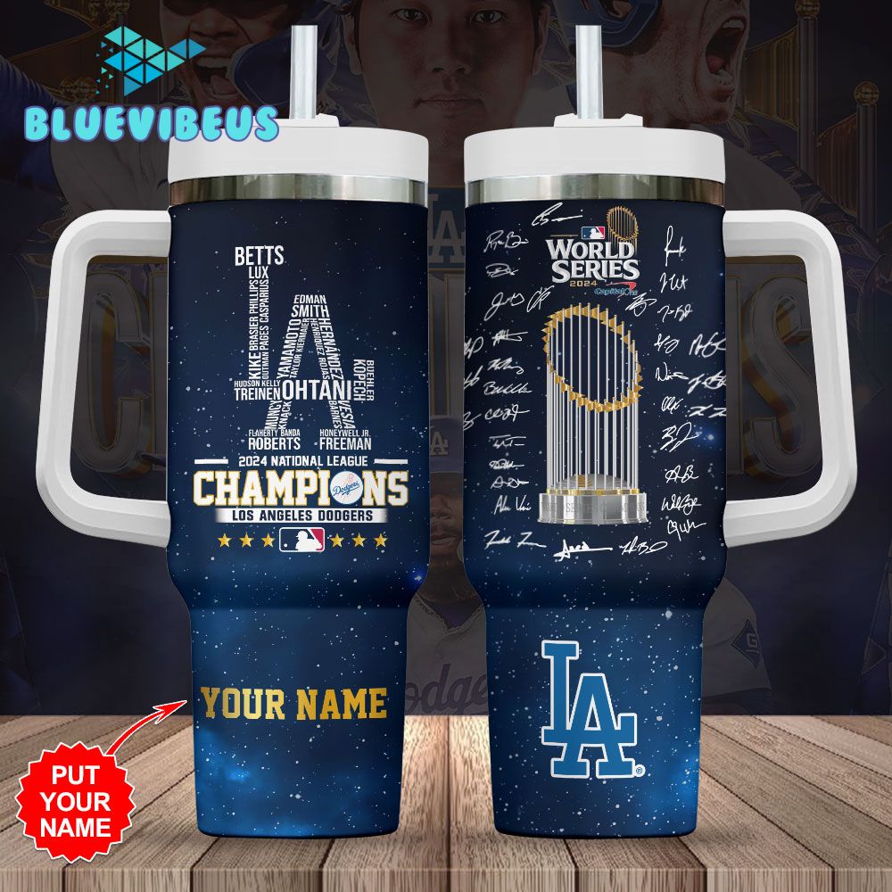 Los Angeles Dodgers 2024 National League Champions Stanley Tumbler