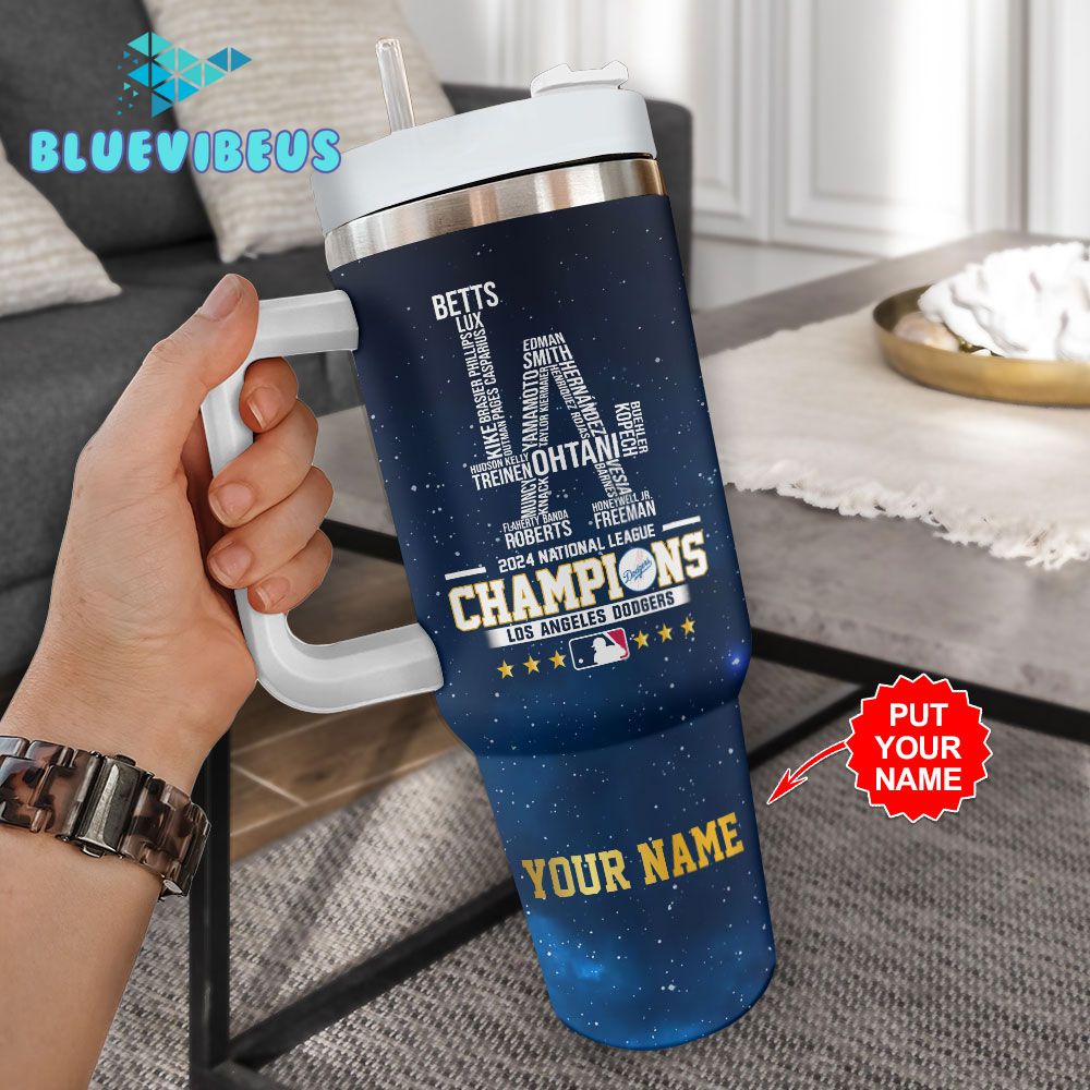 Los Angeles Dodgers 2024 National League Champions Stanley Tumbler