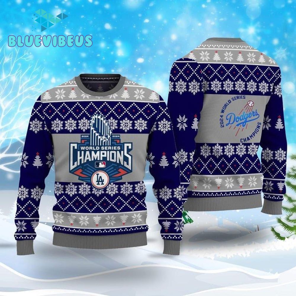 Los Angeles Dodgers World Series Champions 2024 Ugly Sweater