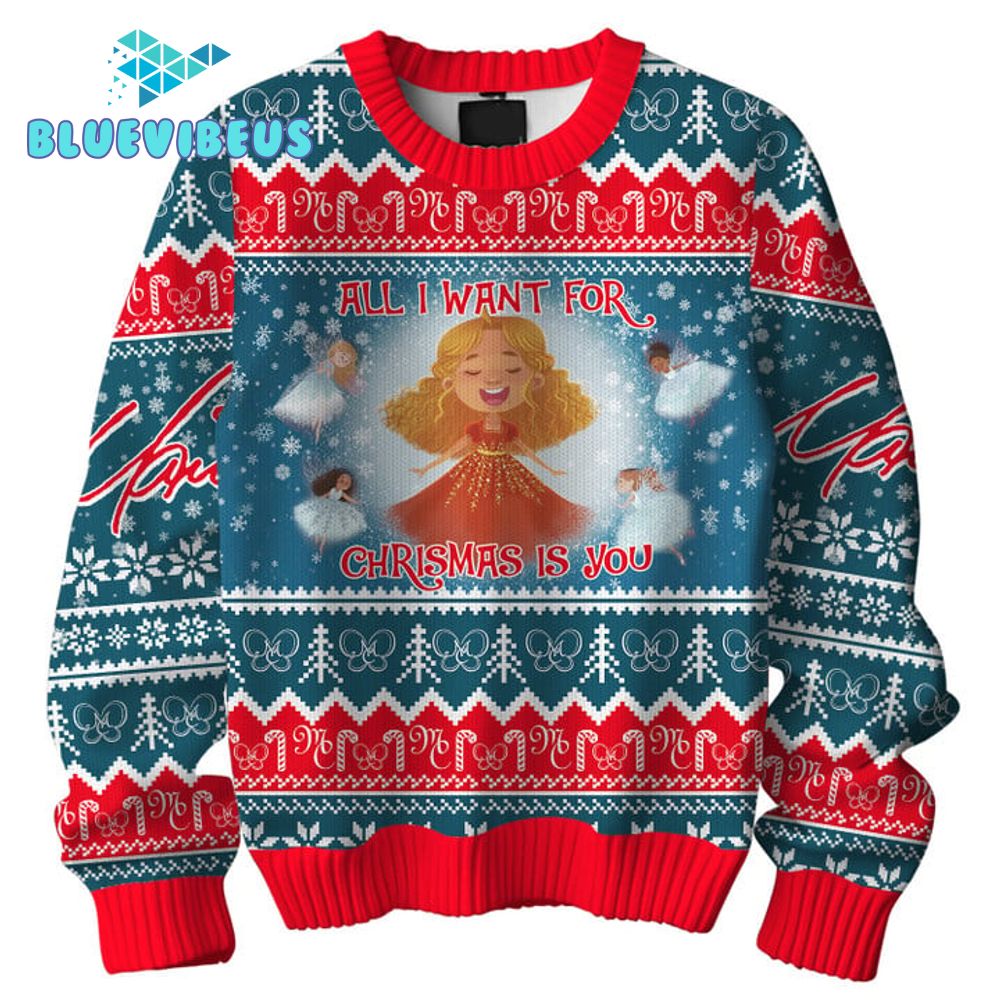 Mariah Carey All I Want For Christmas Is You Ugly Sweater