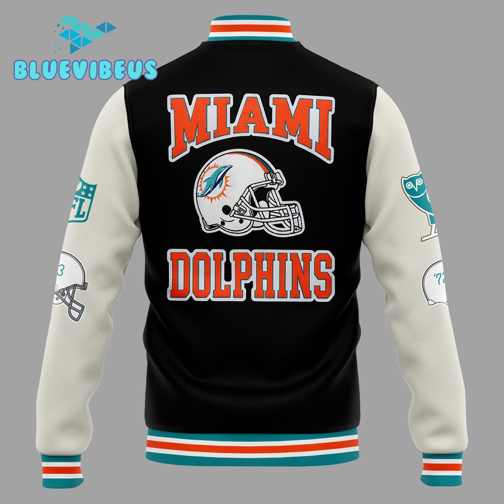 Miami Dolphins NFL “Go Fins” Special Baseball Jacket