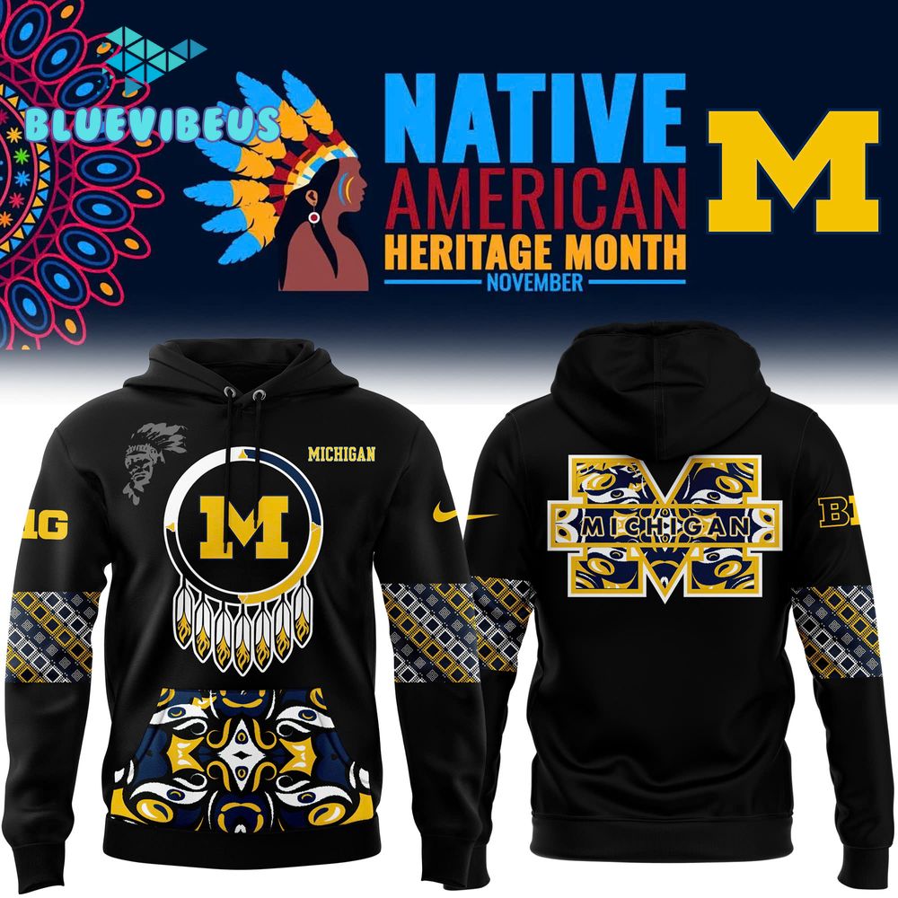 Michigan Wolverines 2024 Native American Heritage Month Hoodie