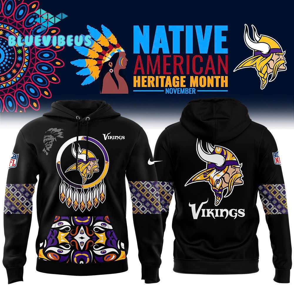 Minnesota Vikings 2024 Native American Heritage Month Hoodie