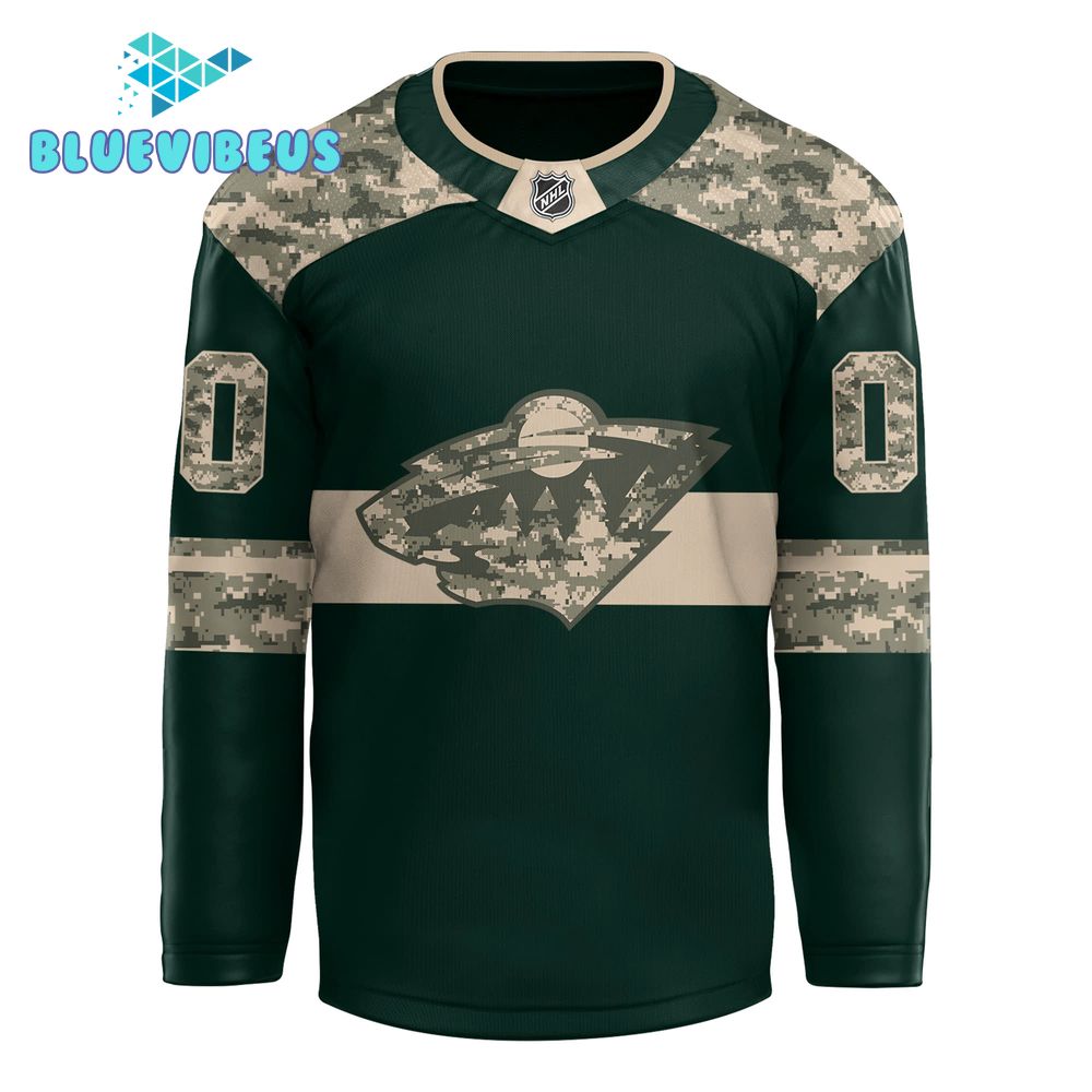 Minnesota Wild 2024 Military Appreciation Night Hockey Jersey