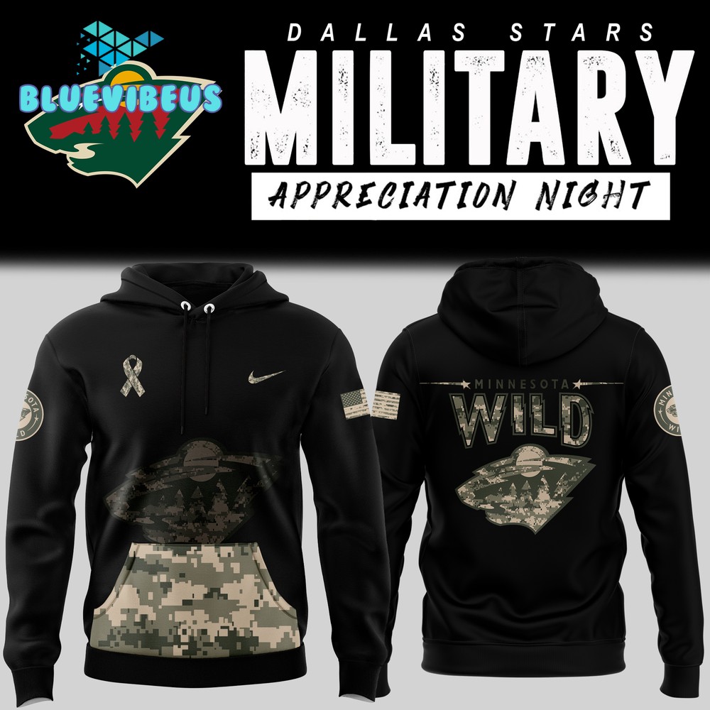 Minnesota Wild x 2024 Military Appreciation Night Hoodie