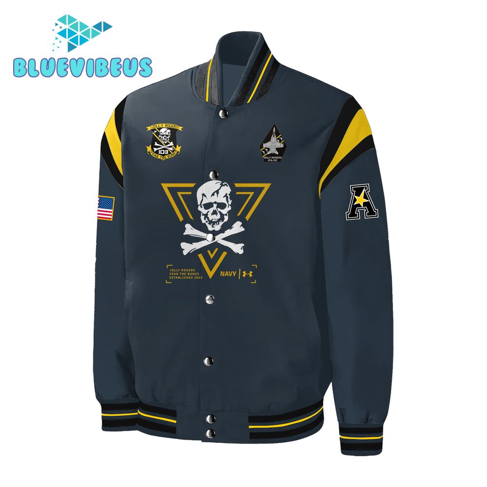 Navy Midshipmen New Jolly Rogers 2024 Baseball Jacket