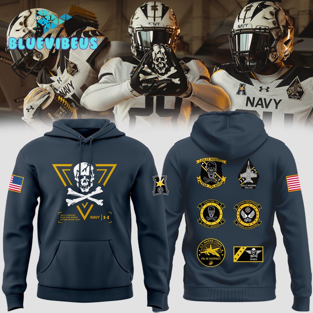 Navy Midshipmen New Jolly Rogers 2024 Hoodie, Pants, Cap