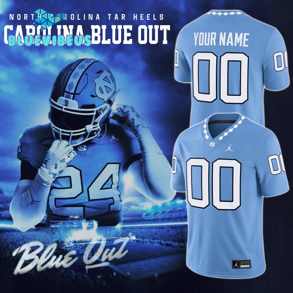 North Carolina Tar Heels 2024 Blue Out Football Jersey