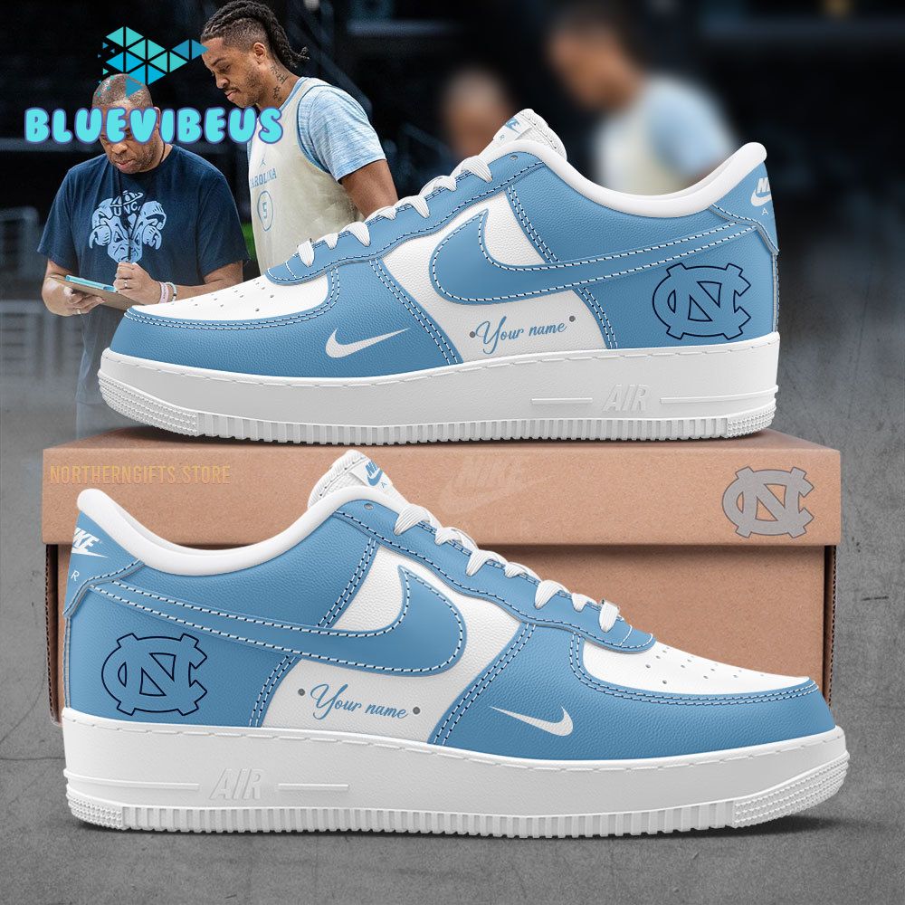 North Carolina Tar Heels Basketball Custom Name Air Force 1