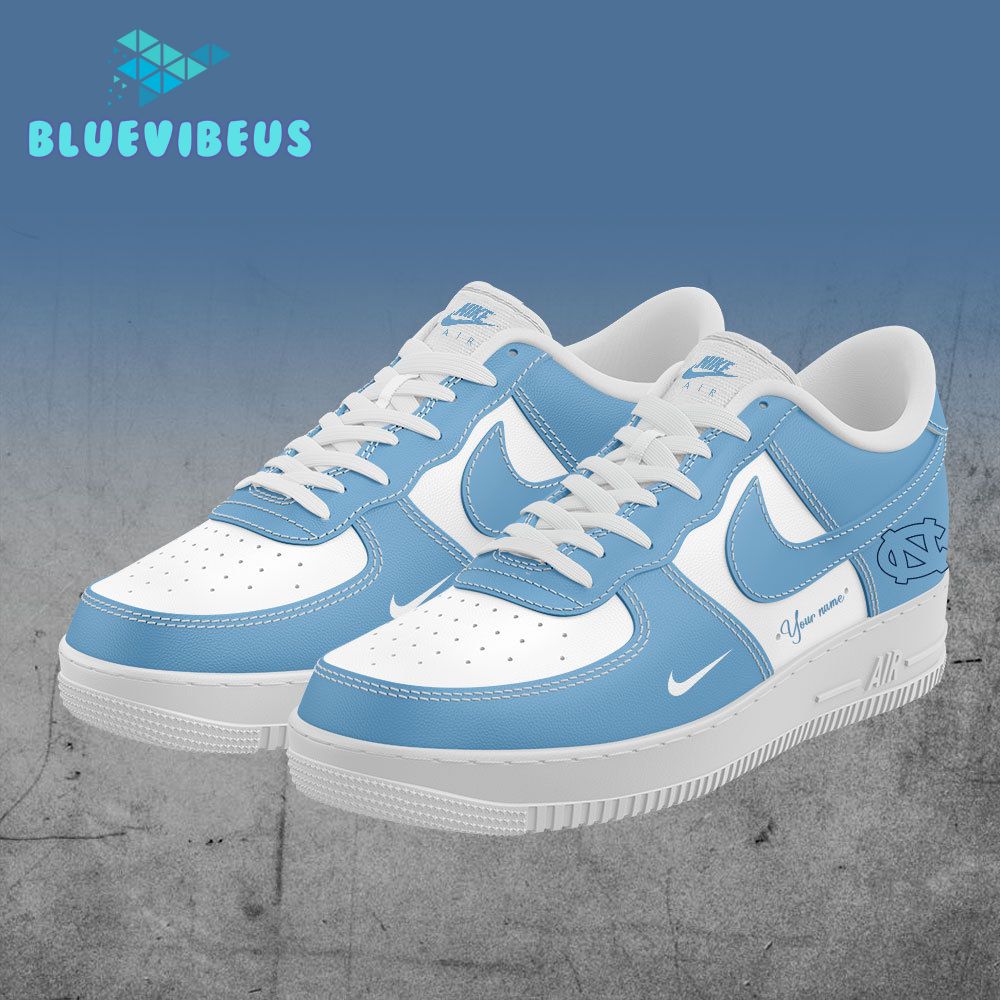 North Carolina Tar Heels Basketball Custom Name Air Force 1