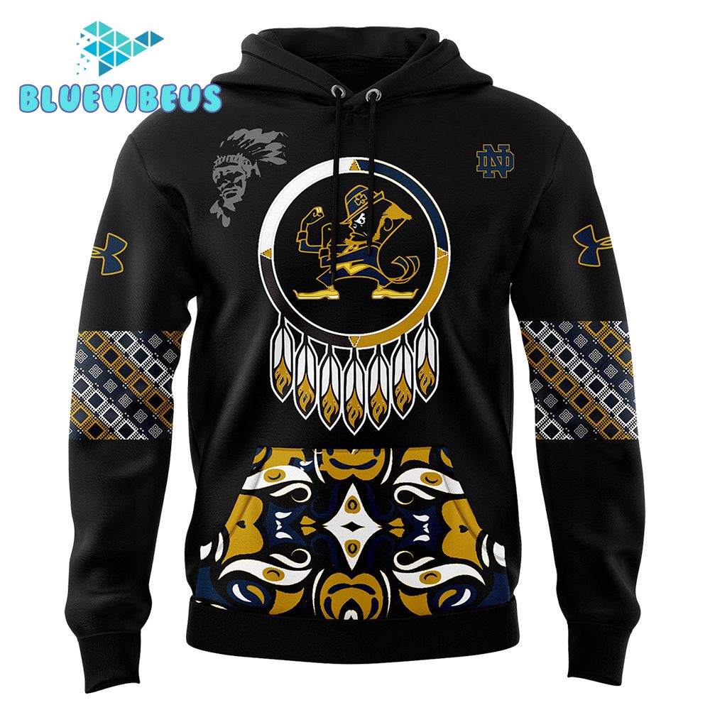 Notre Dame Fighting Irish Football 2024 Native American Heritage Month Hoodie