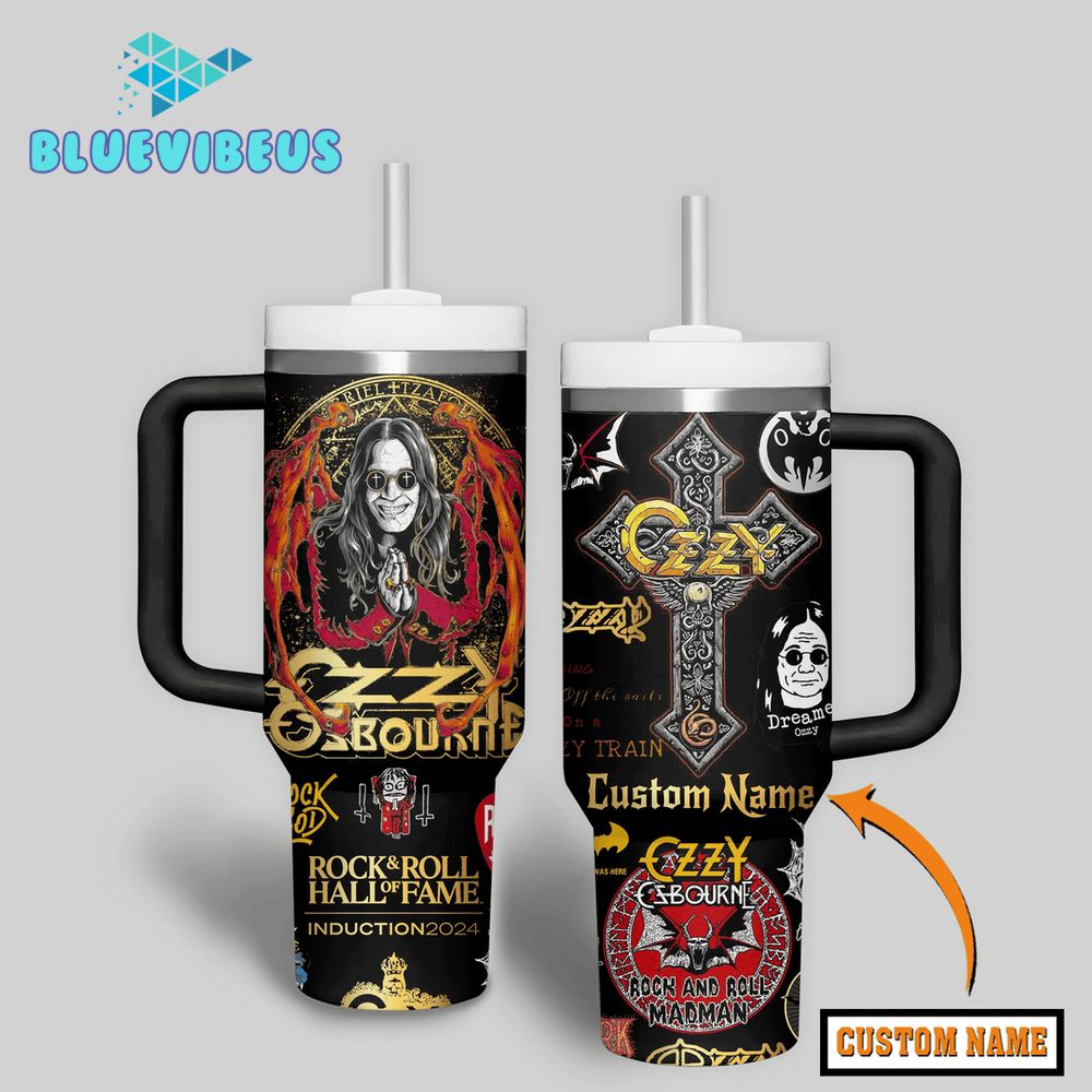 Ozzy Osbourne Rock And Roll Madman Customized Stanley Tumbler