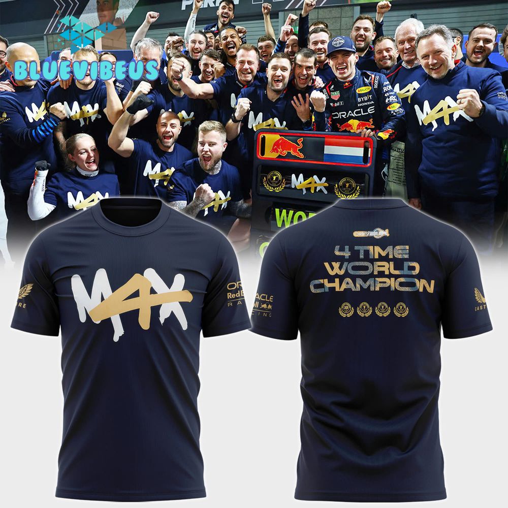 Red Bull Racing 2024 World Champion Winner Max Verstappen Shirt