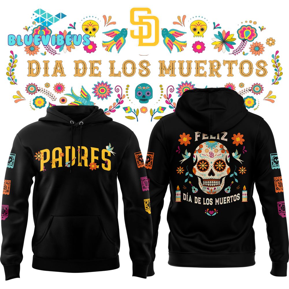 San Diego Padres 2024 MLB Dia De Los Muertos Hoodie