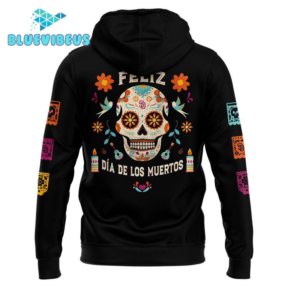 San Diego Padres 2024 MLB Dia De Los Muertos Hoodie