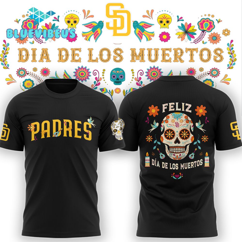 San Diego Padres 2024 MLB Dia De Los Muertos Shirt