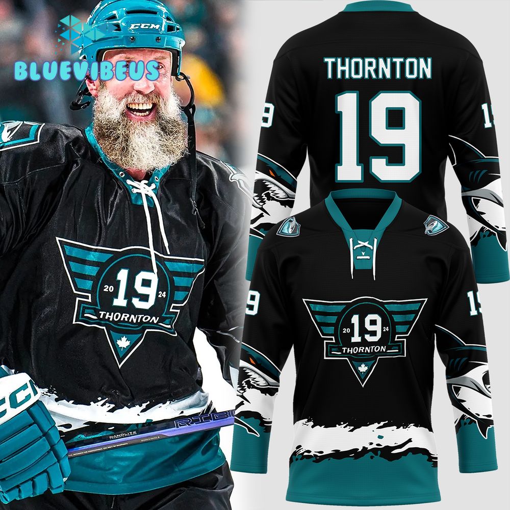 San Jose Sharks Joe Thornton Special Hockey Jersey